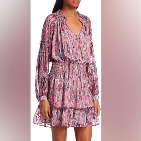 PARKER Parma Burnout Dress in Batik Multi NWT - Picture 2 of 4